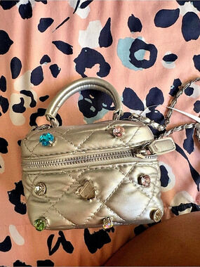 Quilted Mini Bag in Gold